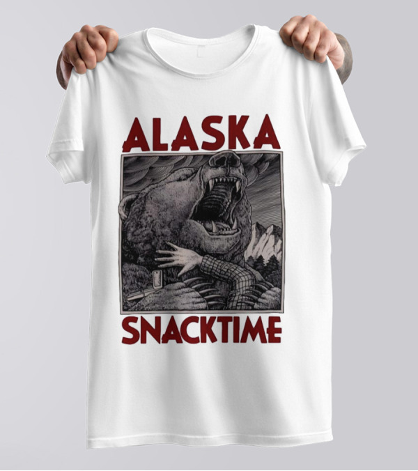 ALASKA SNACKTIME Bear Art By Ray Troll T-Shirt