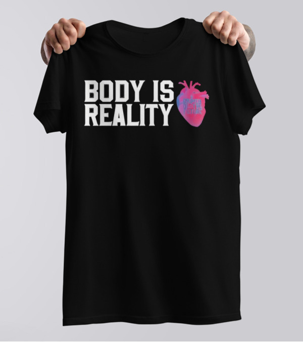 Body Is Reality Crimes Of The Future Heart T-Shirt