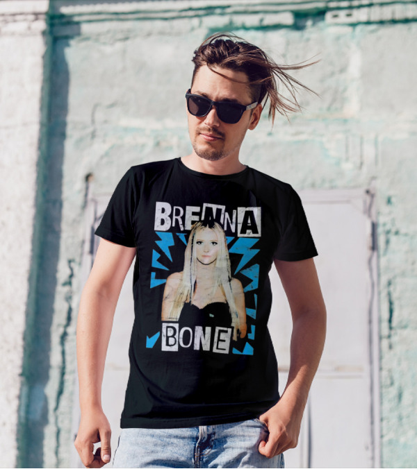 Brenna Bone Lightning Vintage Blue T-Shirt