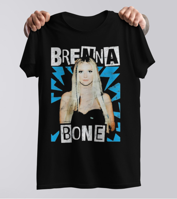 Brenna Bone Lightning Vintage Blue T-Shirt