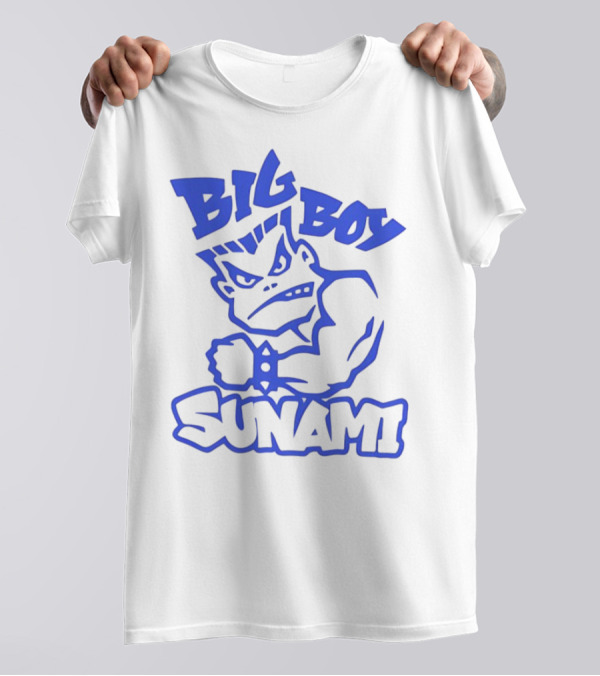 Big Boy Sunami Punching Character T-Shirt