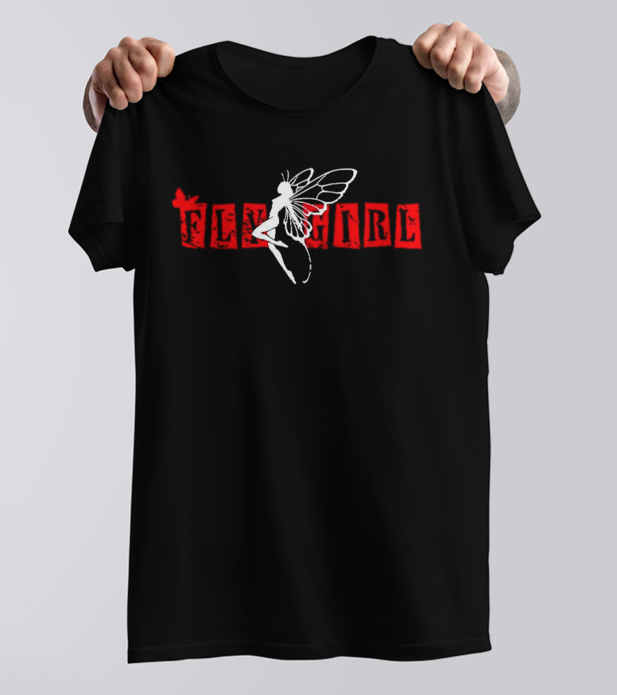 Beeztrapkotm Fly Girl Black Queen Fairy Wings T-Shirt