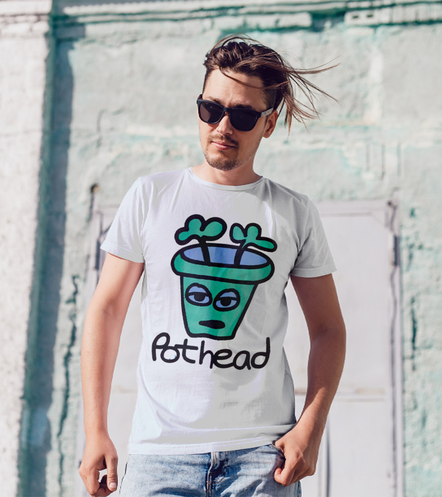 For The Homies Pothead Plant Cartoon T-Shirt