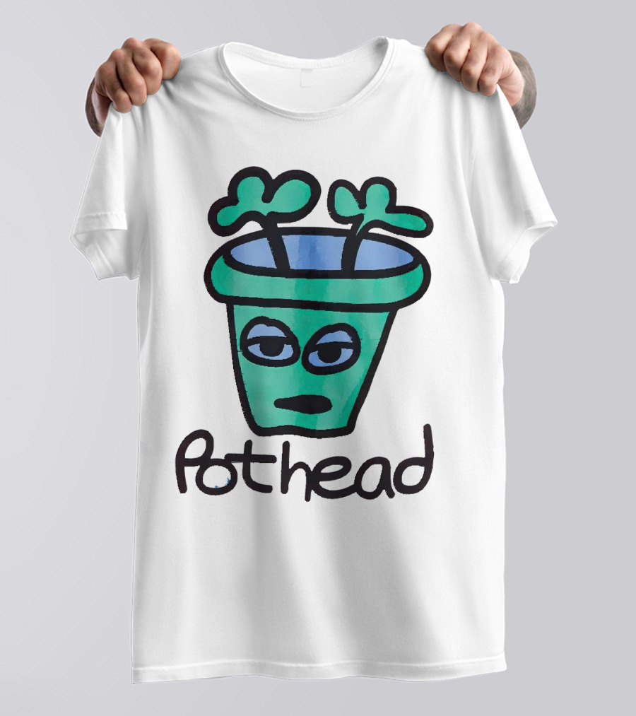 For The Homies Pothead Plant Cartoon T-Shirt