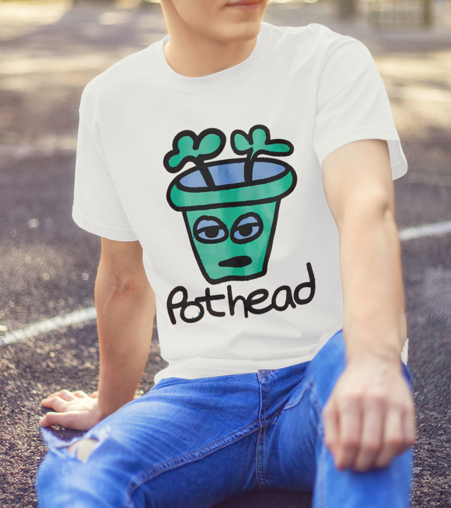 For The Homies Pothead Plant Cartoon T-Shirt