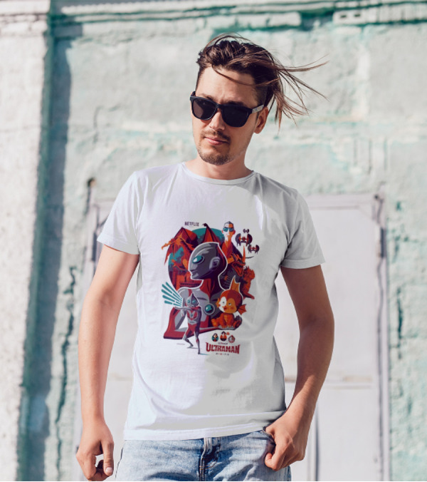 Netflix Ultraman Rising Cartoon Kaiju Characters T-Shirt