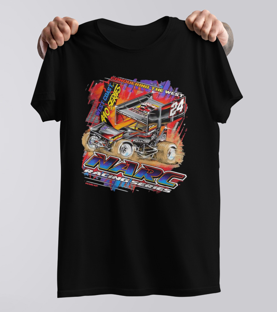 Conquering The West Coast 410 Series NARC Racing Series 24 T-Shirt