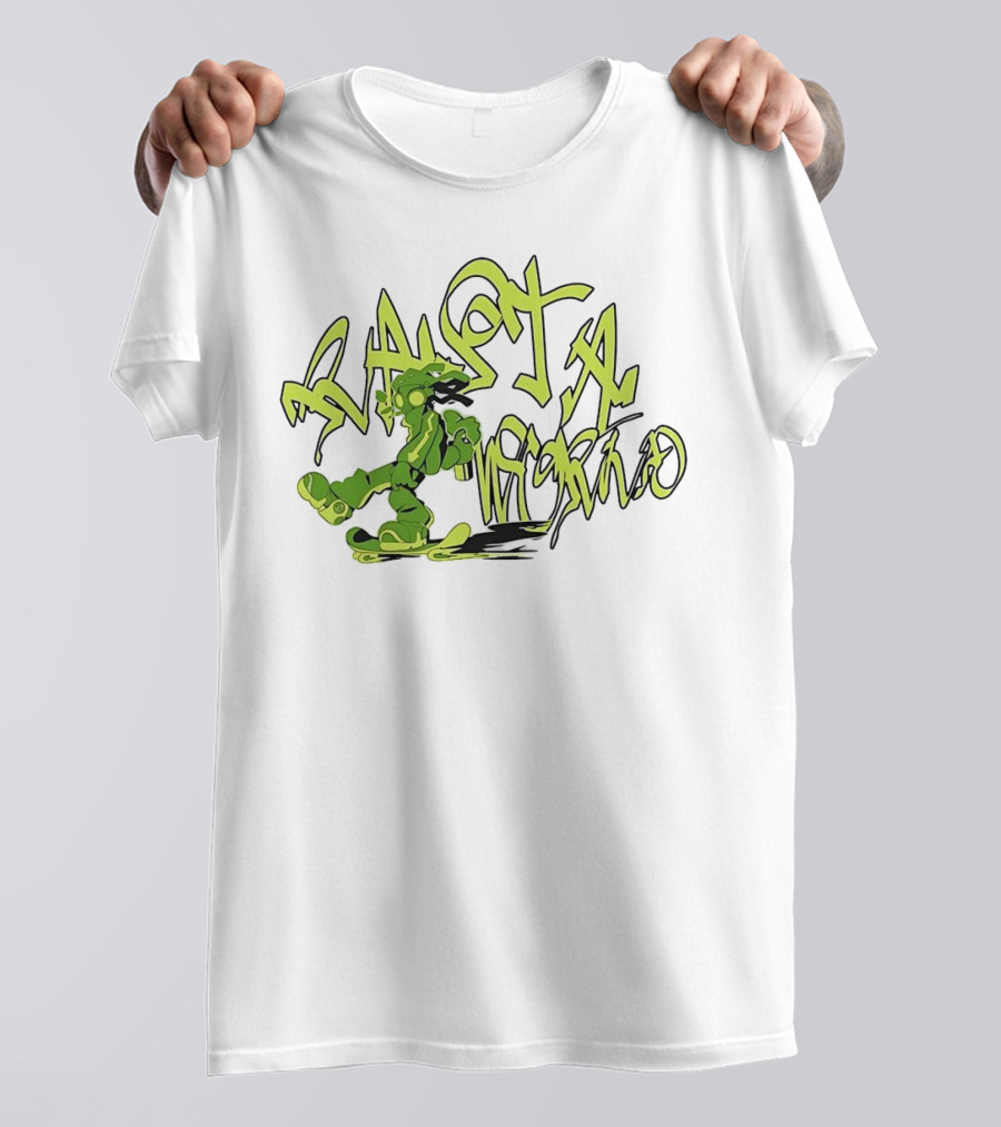 Gum Studio Rasta World Graffiti Style Green Character T-Shirt