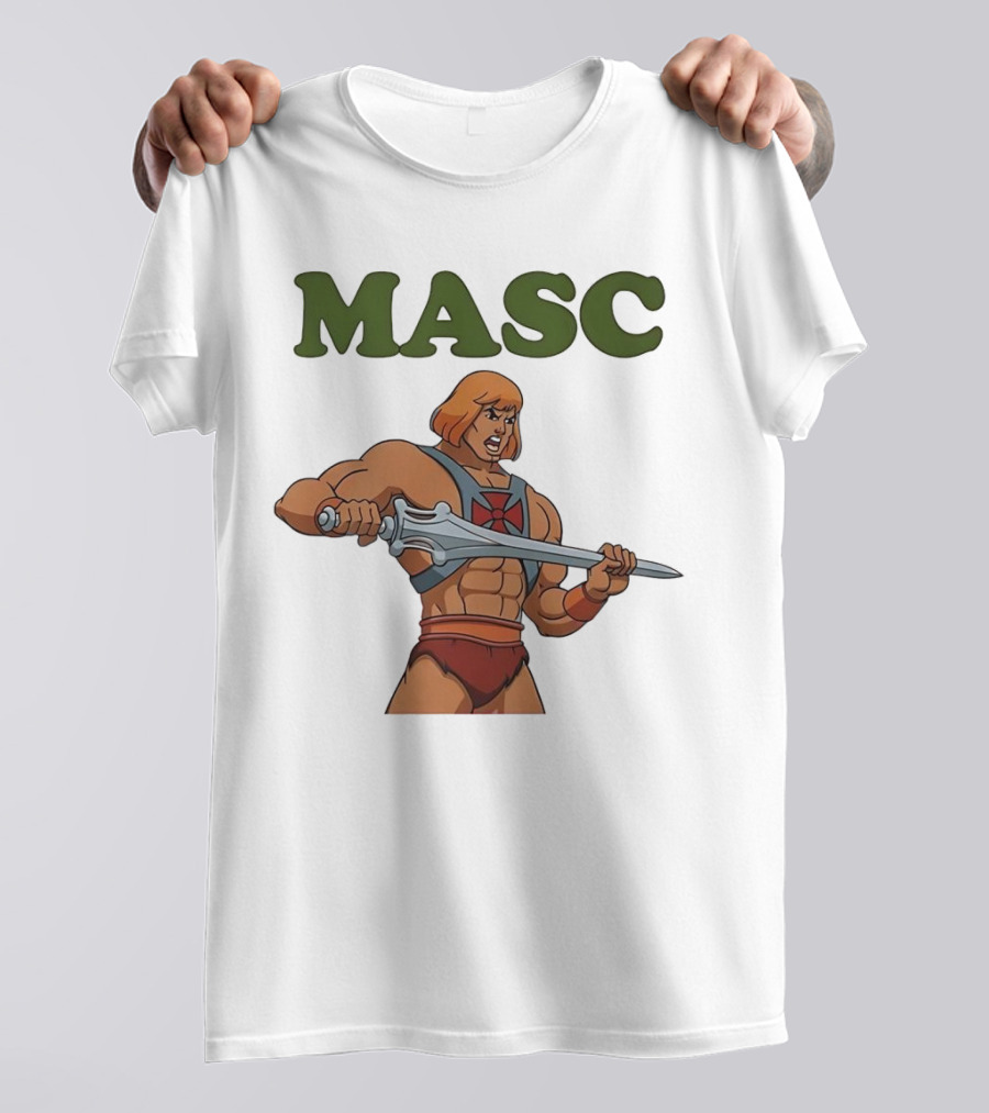 MASC He-Man Comic Character T-Shirt