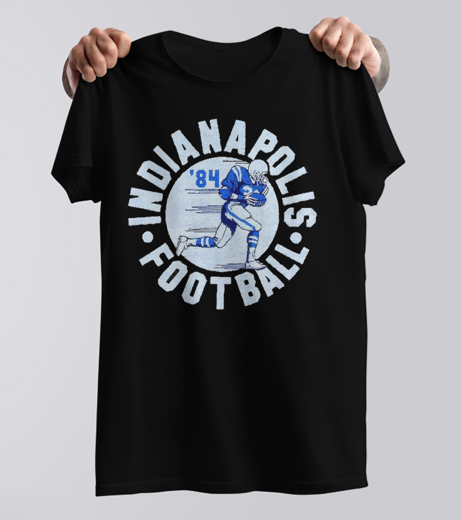 Indianapolis Football 1984 Vintage Blue And White Player T-Shirt