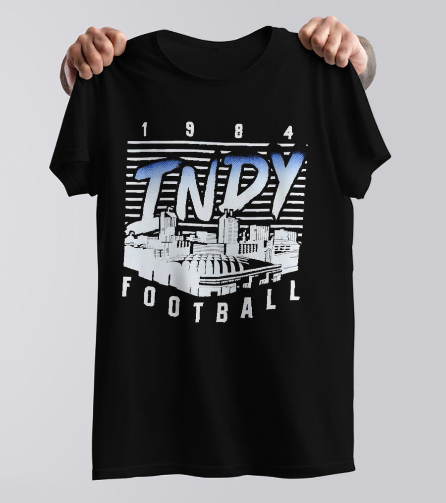 1984 Indy Football Skyline T-Shirt