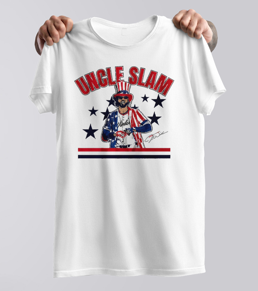 UNCLE SLAM Jesse Winker Signature Patriotic T-Shirt