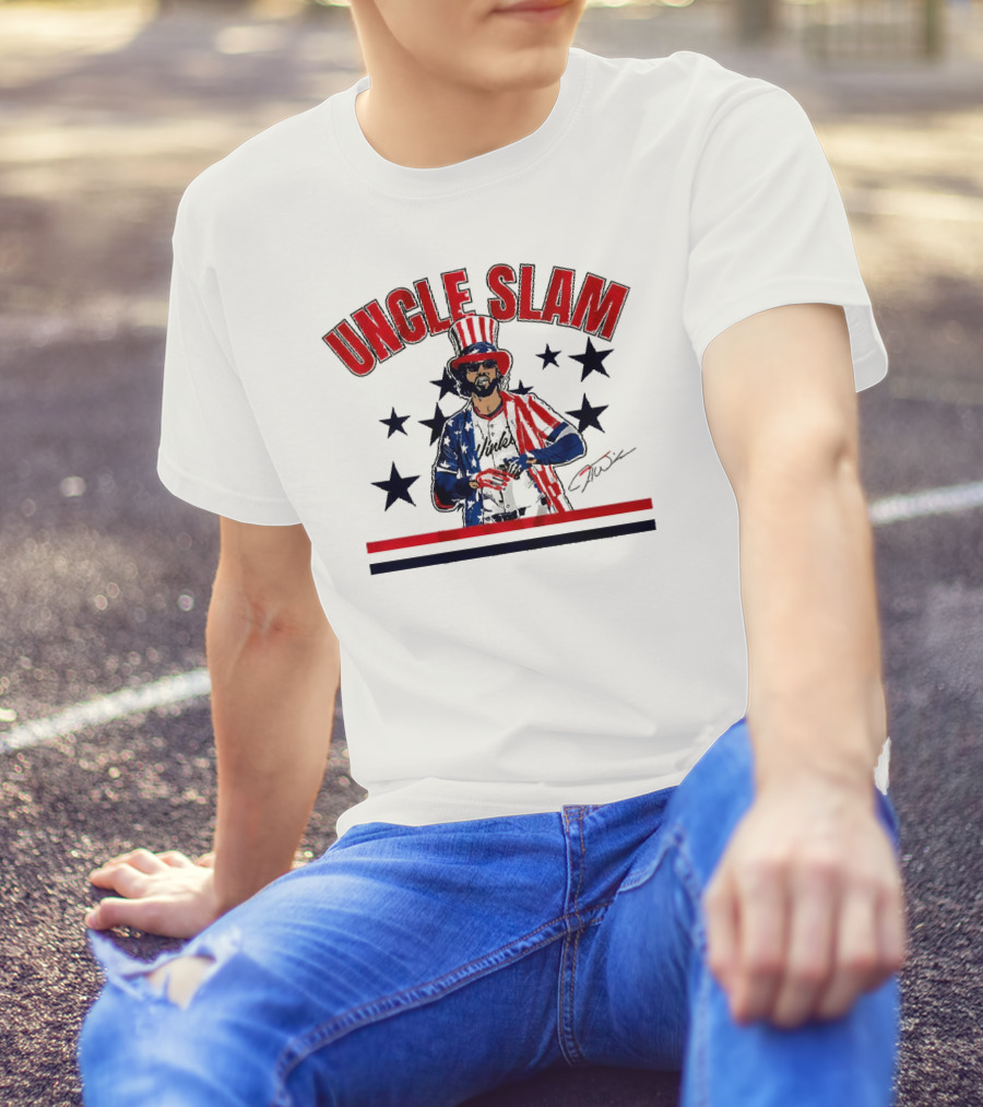 UNCLE SLAM Jesse Winker Signature Patriotic T-Shirt
