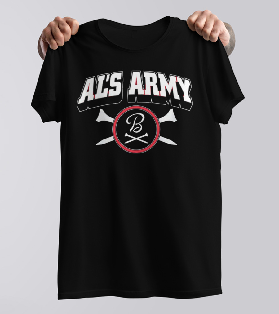 AL'S ARMY B With Crossed Bats Baseball T-Shirt