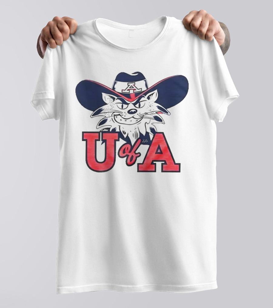 Arizona Wildcats U Of A Mascot Cowboy Hat T-Shirt