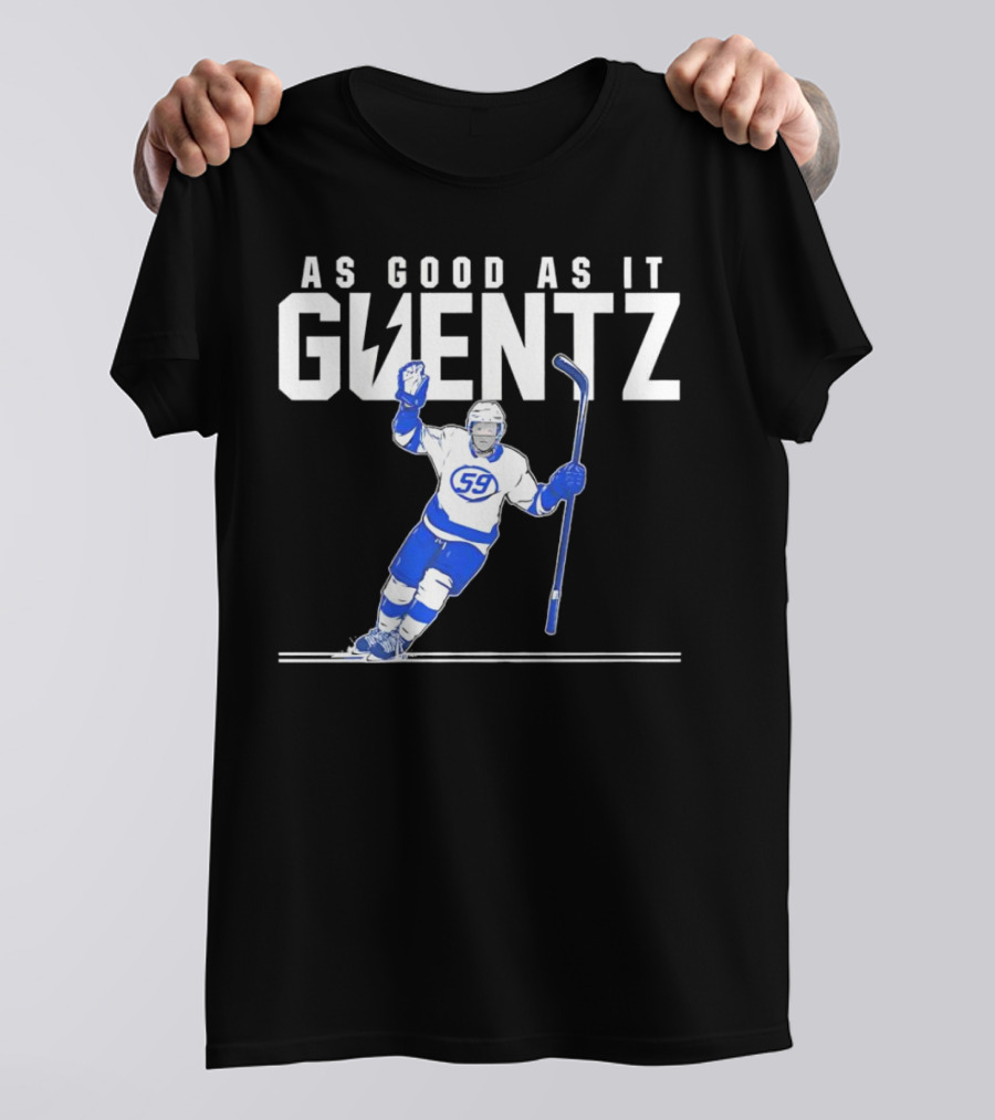 As Good As It Guentz 59 Tampa Bay Lightning Jake Guentzel Hockey Player T-Shirt