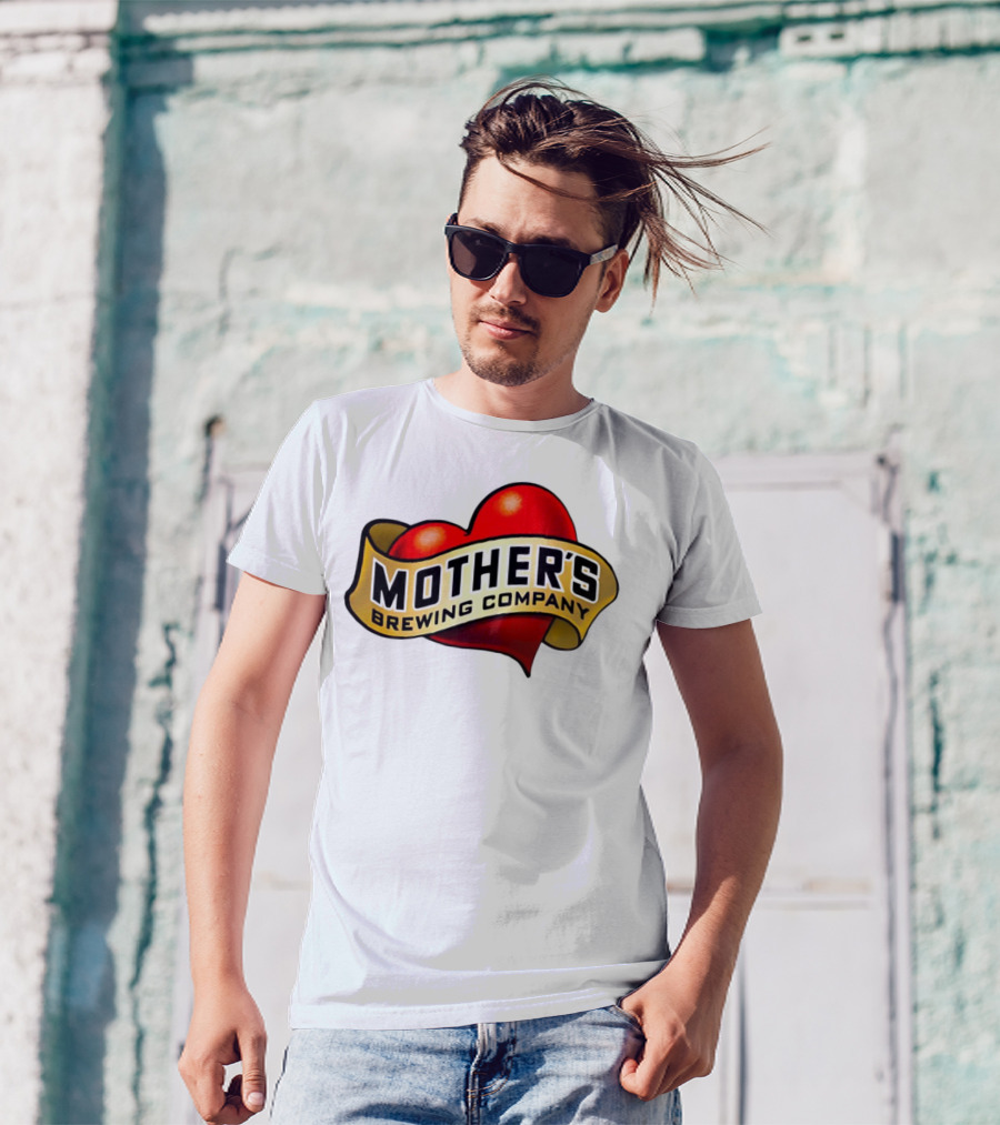 Mother's Brewing Company Heart Red Emblem T-Shirt