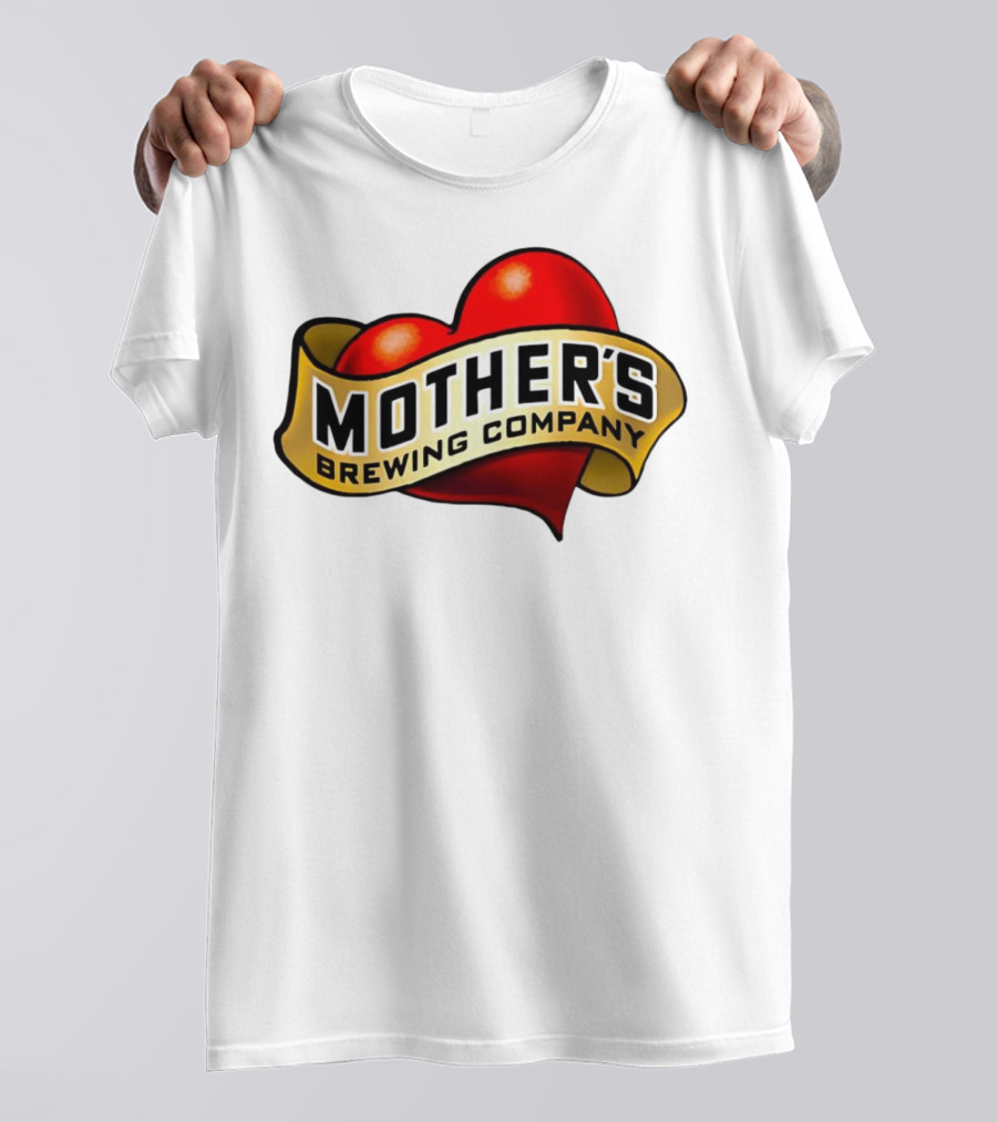 Mother's Brewing Company Heart Red Emblem T-Shirt