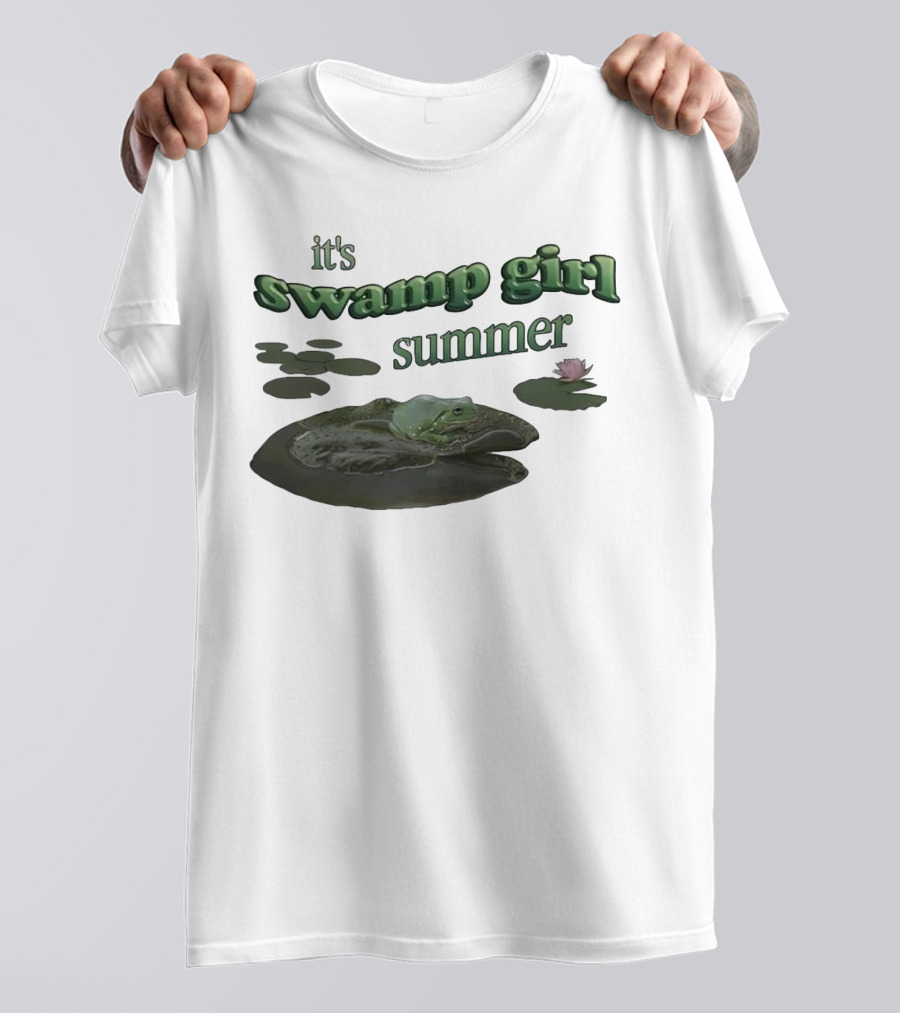 It's Swamp Girl Summer Frog Lily Pads Blossom T-Shirt