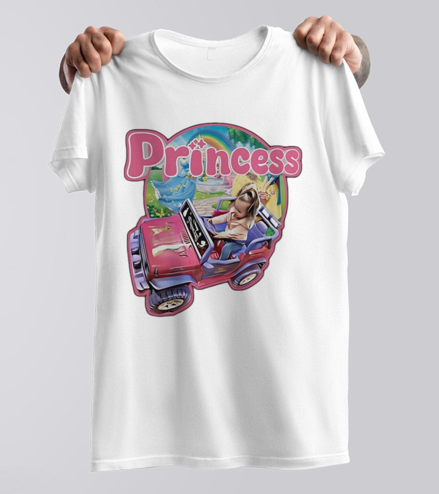 Princess Rainbow Fantasy Adventure Kids Jeep T-Shirt