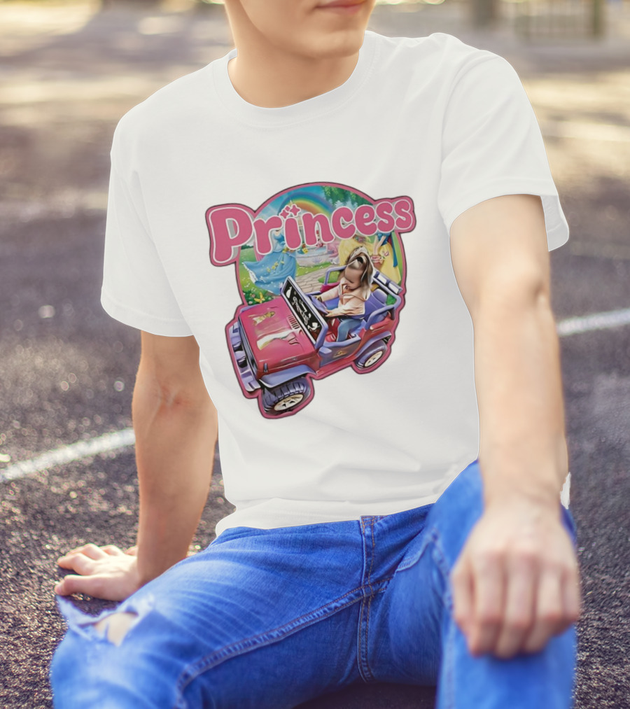 Princess Rainbow Fantasy Adventure Kids Jeep T-Shirt
