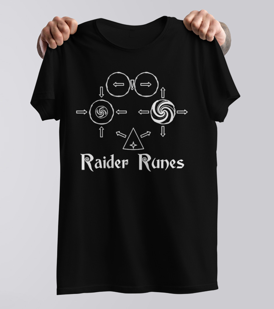 Raider Runes Circular Symbols And Arrows T-Shirt