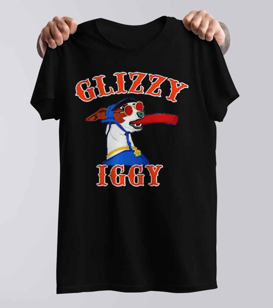 Glizzy Iggy Dog New York Mets Fun Canine Baseball T-Shirt