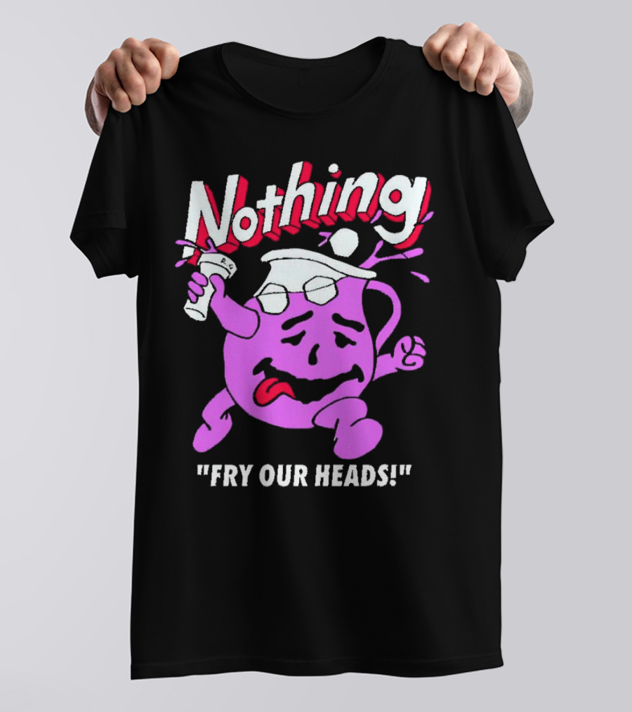 Nothing Fry Our Heads Purple Pitcher Character T-Shirt