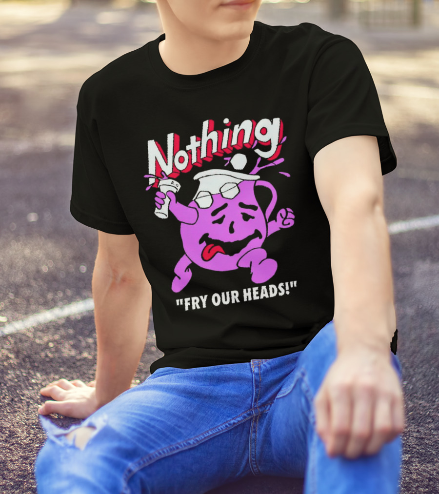 Nothing Fry Our Heads Purple Pitcher Character T-Shirt
