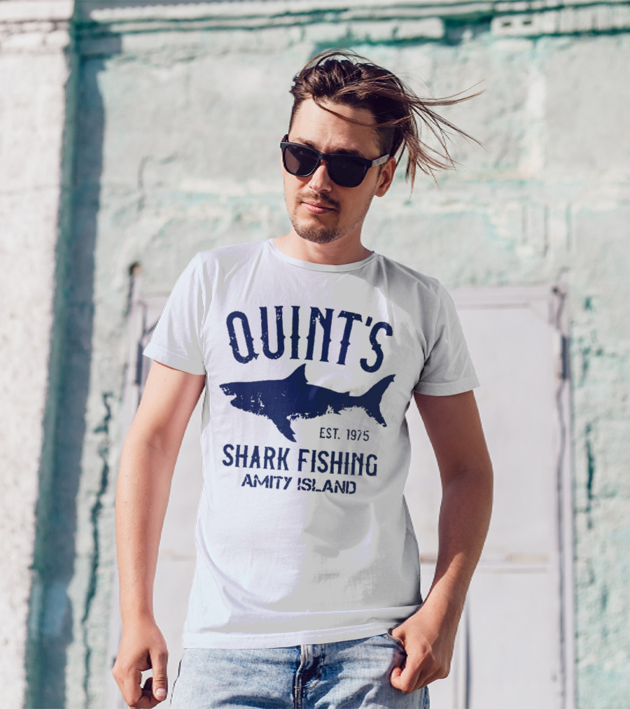 Quint’s Shark Fishing Amity Island EST 1975 T-Shirt
