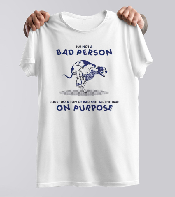 I'm Not A Bad Person I Just Do A Ton Of Bad Shit All The Time On Purpose Cheetah T-Shirt