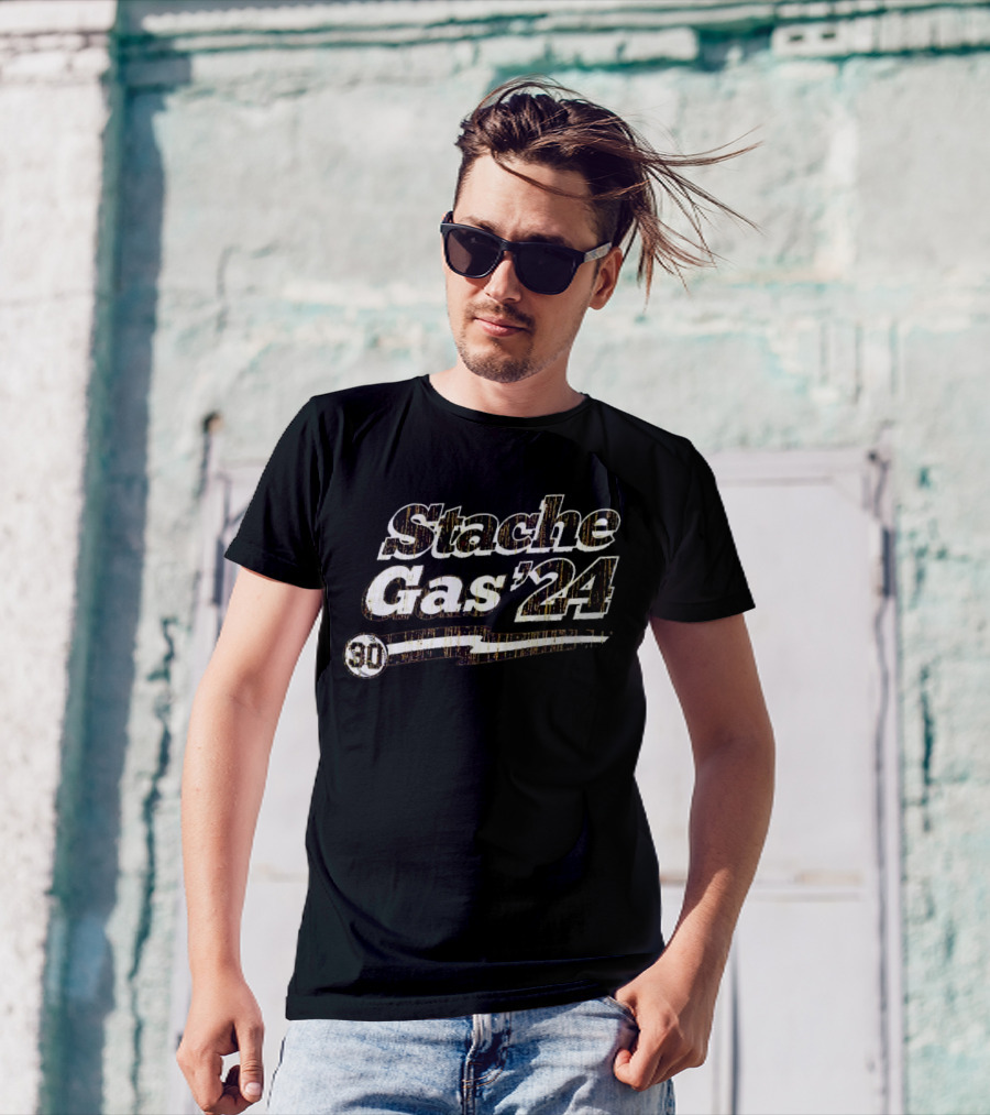 Stache Gas '24 Racing 30s Style Retro T-Shirt