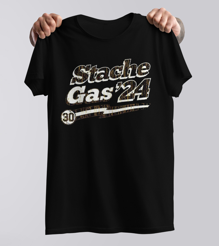 Stache Gas '24 Racing 30s Style Retro T-Shirt