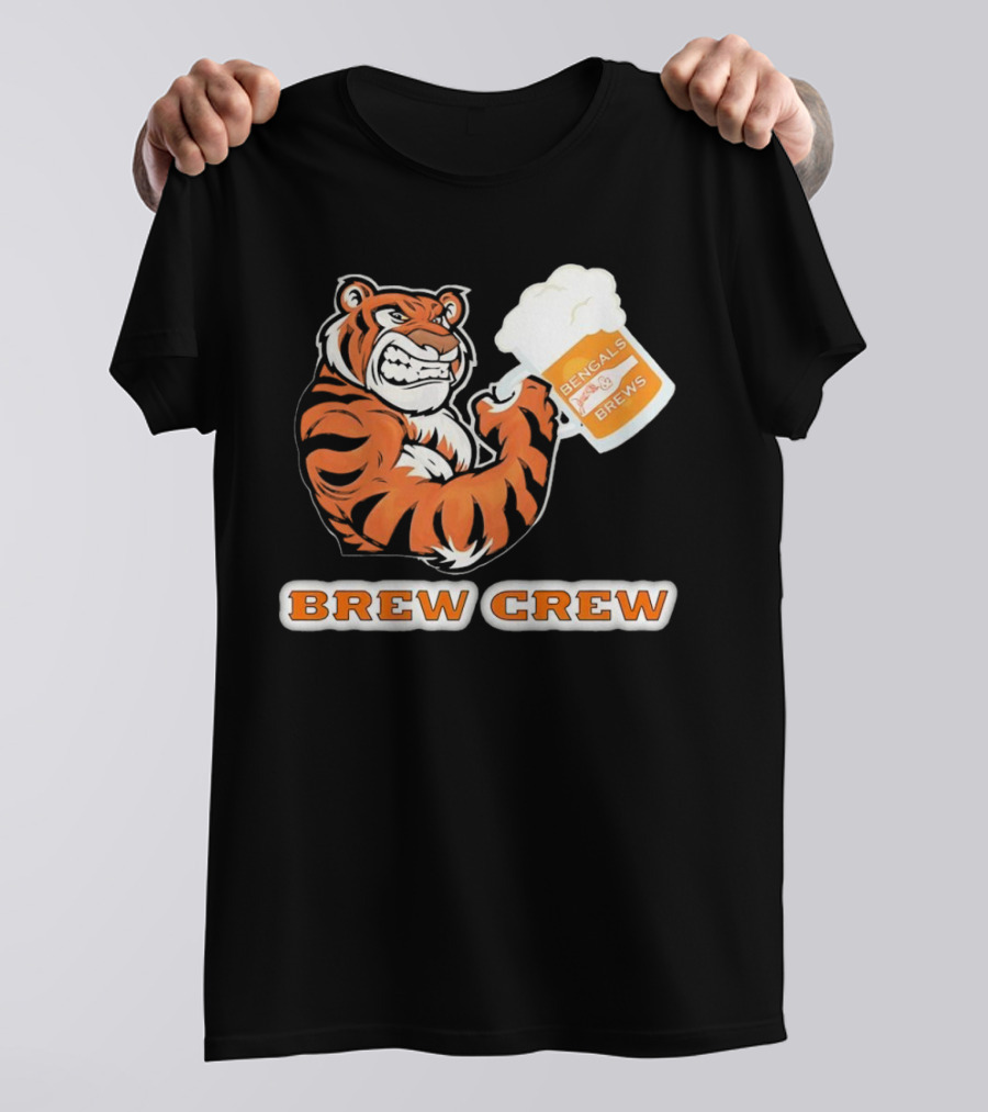 Bengals Brews Brew Crew Tiger Beer Mug T-Shirt