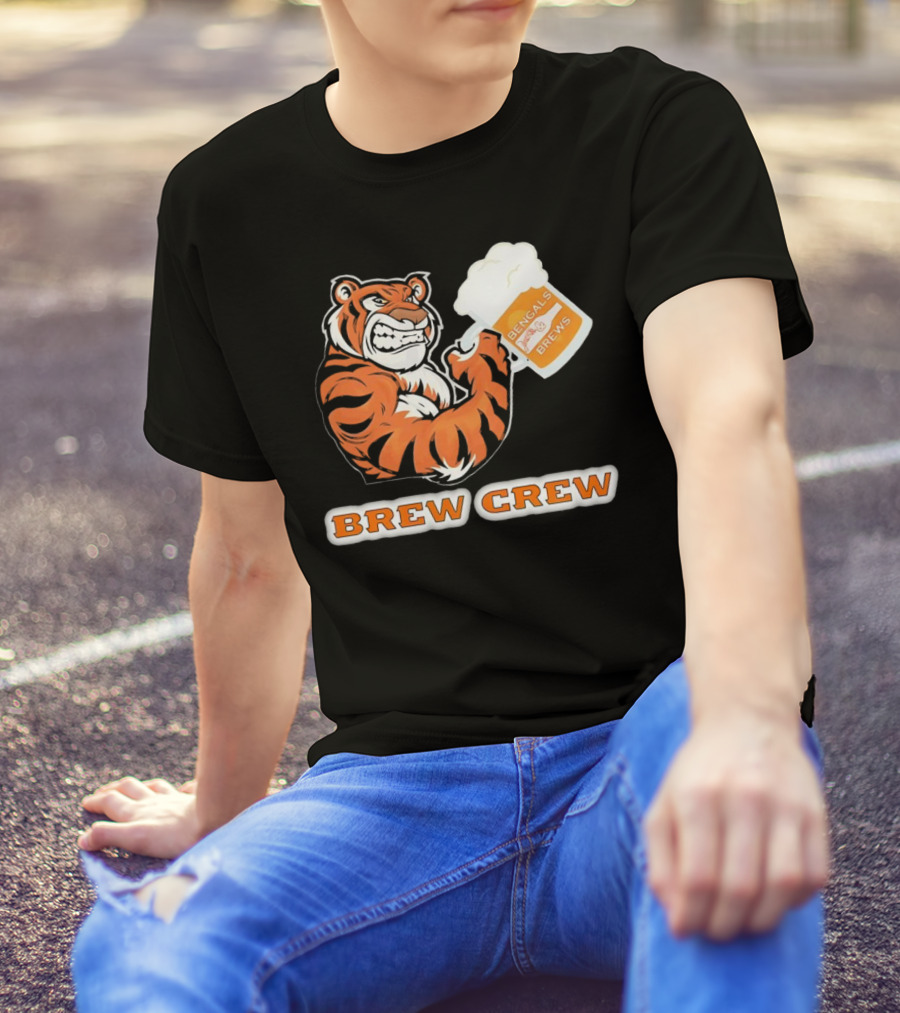 Bengals Brews Brew Crew Tiger Beer Mug T-Shirt