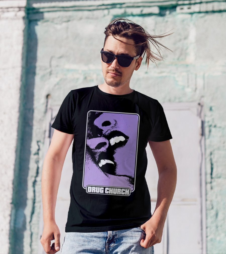 Drug Church Purple Lips Pure Noise T-Shirt