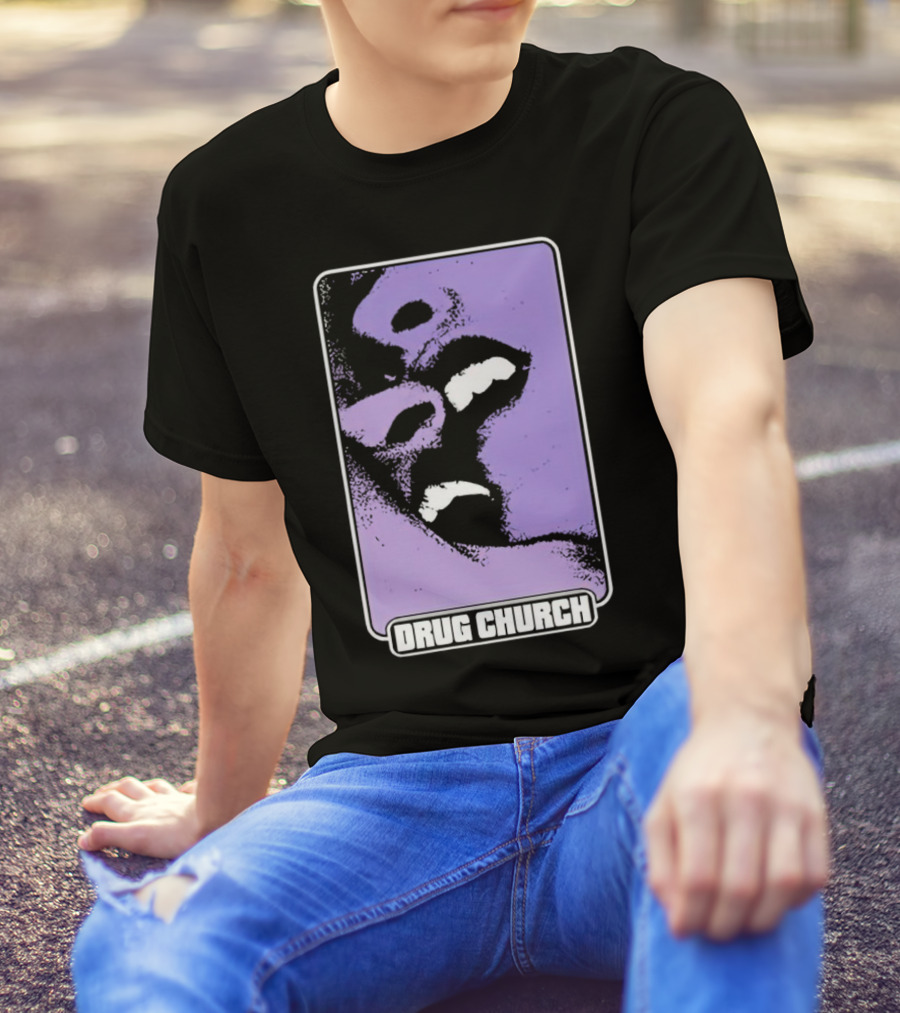 Drug Church Purple Lips Pure Noise T-Shirt