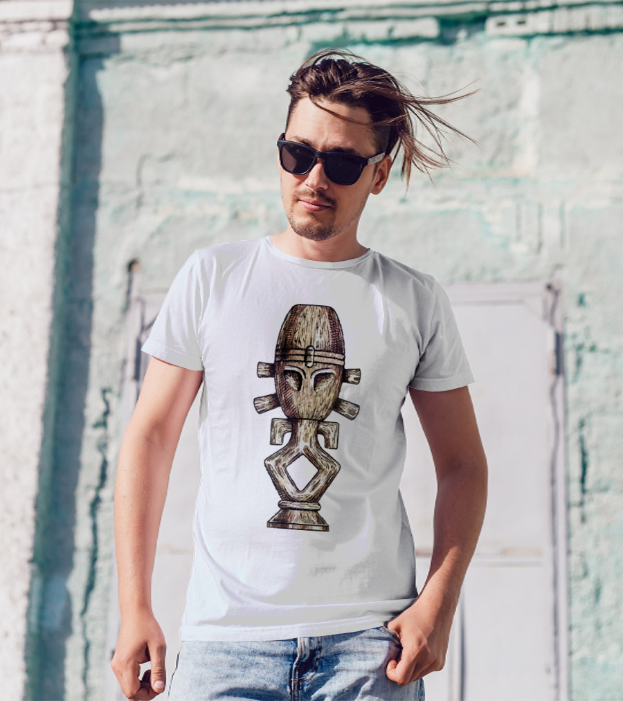 Seeking Jamaharon Ancient Symbol With Tribal Mask T-Shirt