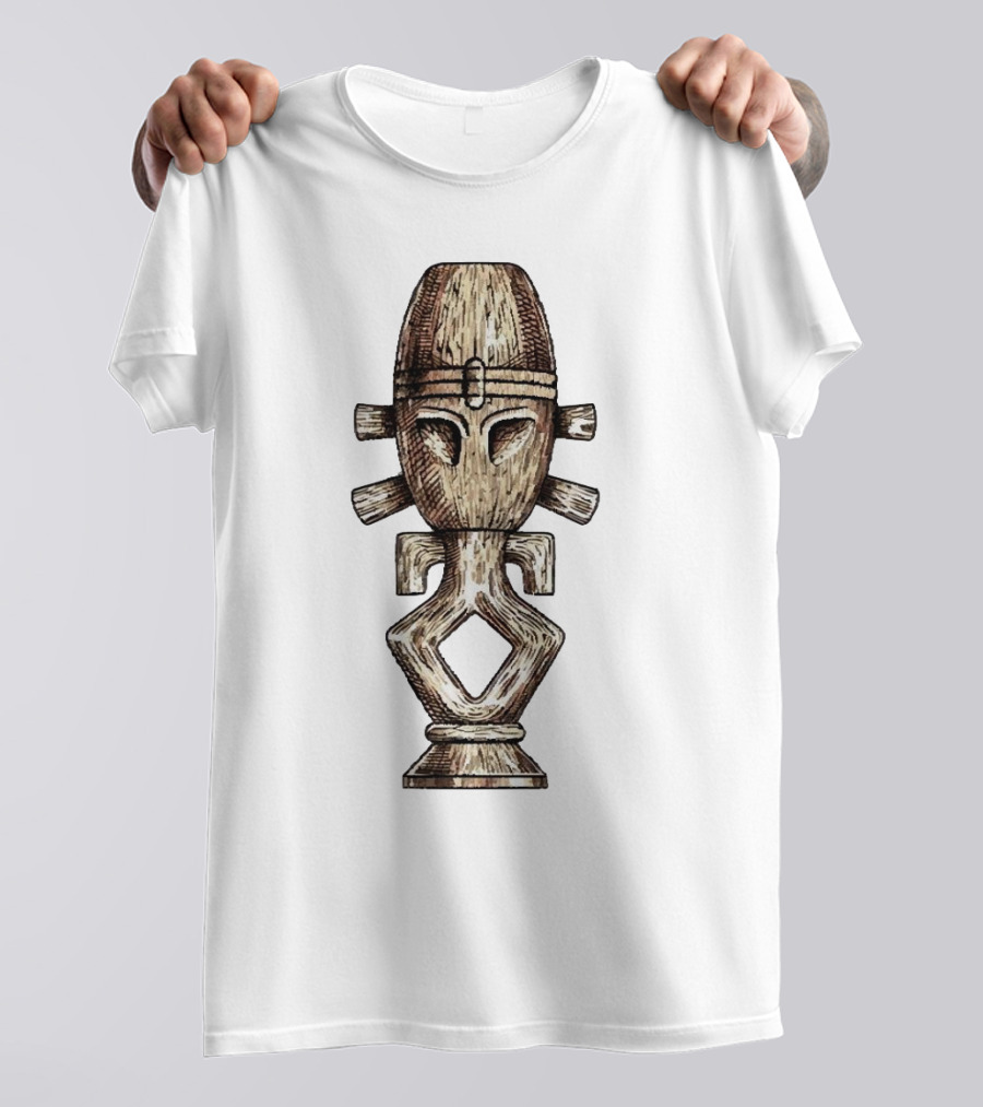 Seeking Jamaharon Ancient Symbol With Tribal Mask T-Shirt