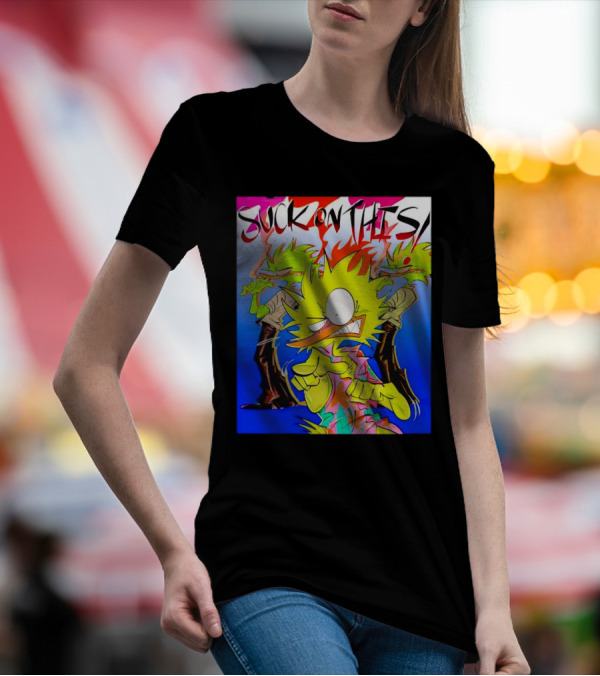 Suck On This Rugrats Reptar And Chuckie Cartoon T-Shirt