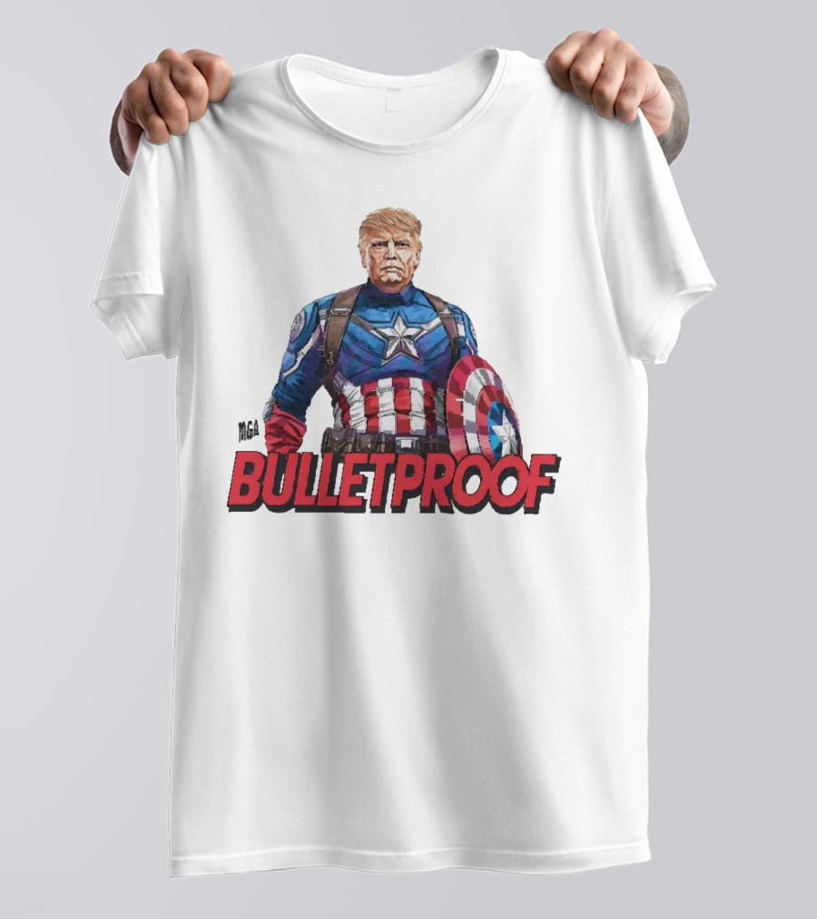 Bulletproof Captain America Trump T-Shirt