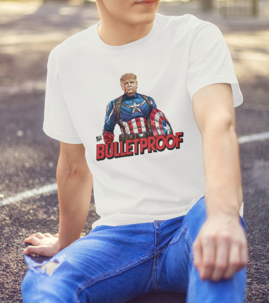 Bulletproof Captain America Trump T-Shirt