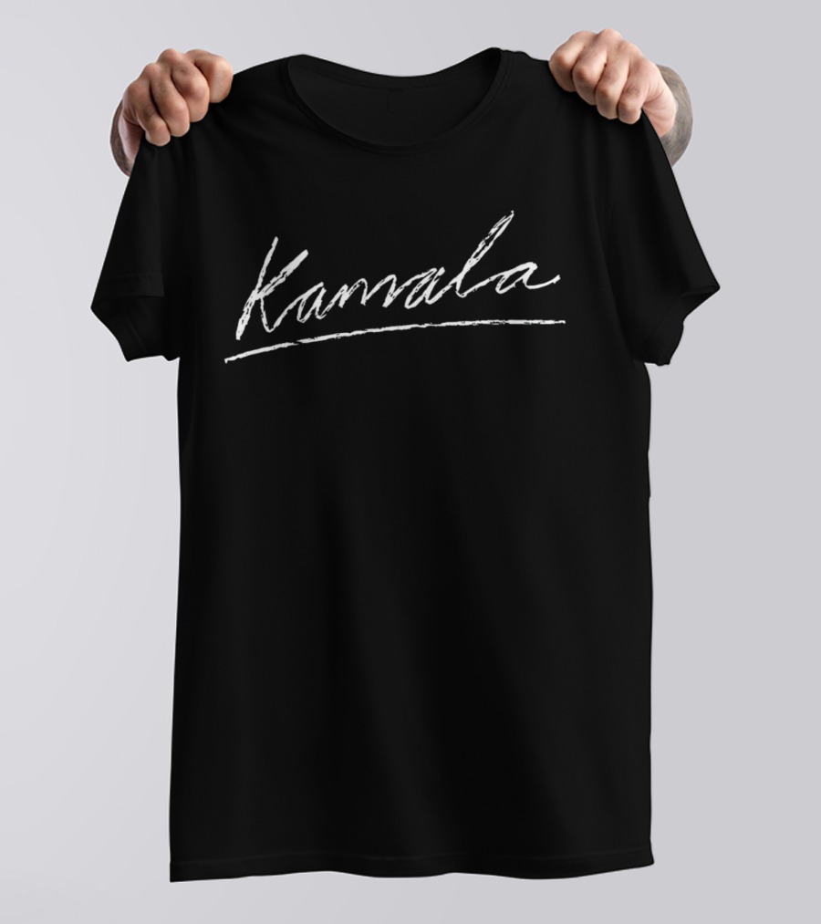Kamala Harris For President Kamala Signature Handwritten T-Shirt