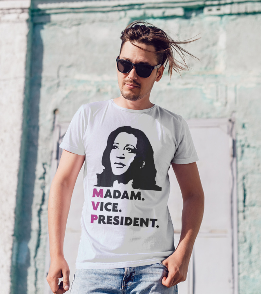 MVP Madam Vice President Kamala Harris Black T-Shirt