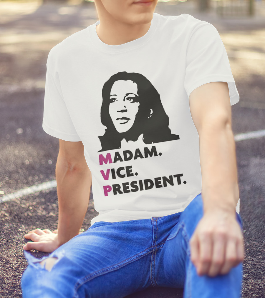 MVP Madam Vice President Kamala Harris Black T-Shirt