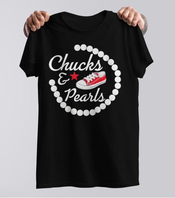 Chucks Pearls Red Sneaker Star T-Shirt