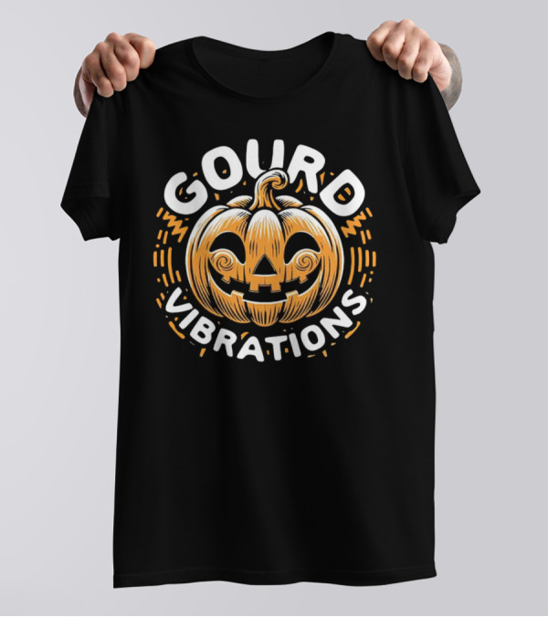 Gourd Vibrations Pumpkin Jack-O'-Lantern T-Shirt
