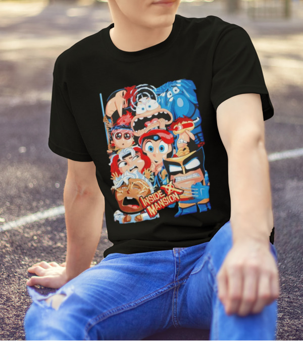 Inside X Mansion Inside Out 2 X-Men Mashup T-Shirt