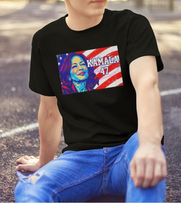 Kamala 47 American Flag T-Shirt
