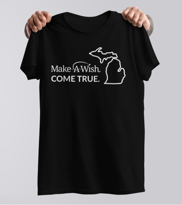 Make-A-Wish Come True Michigan Outline T-Shirt